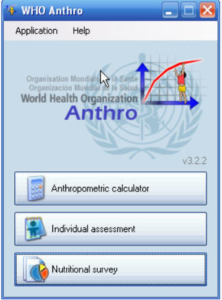 applicazione Anthro WHO